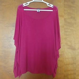 Talbots Sheer Red Blouse